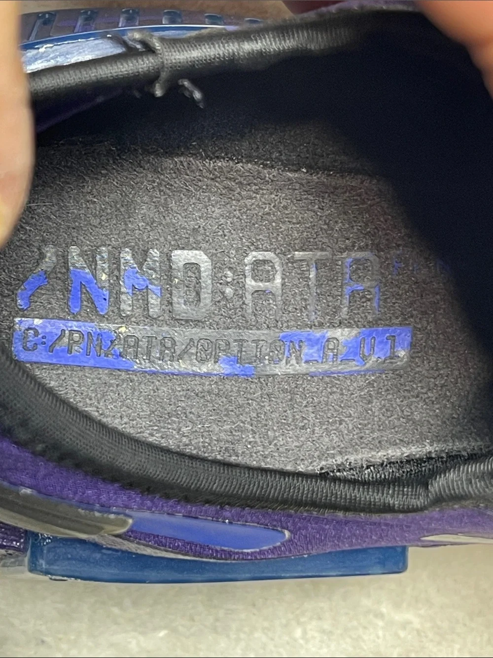 adidas NMD R1 Spectoo Women's Purple, Blue and Pink Athletic Sneakers size 6